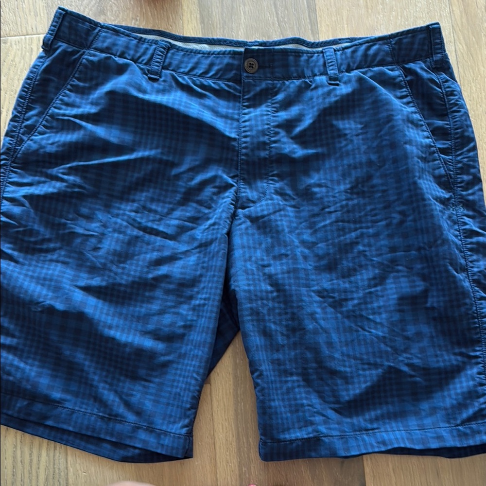 Under Armor 42 Men's Blue Checkered Shorts